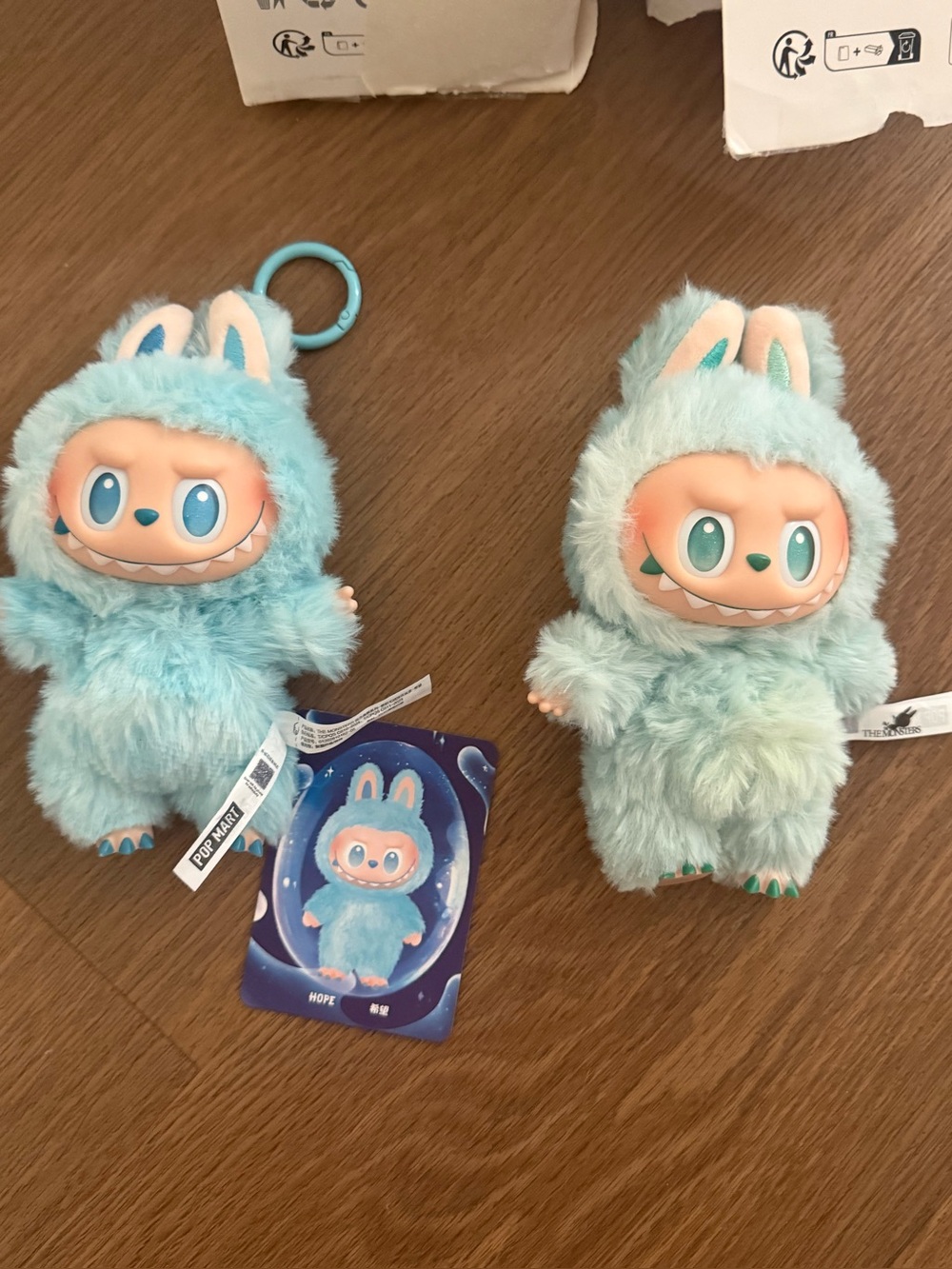 2 LaBuBus (one blue, one green)